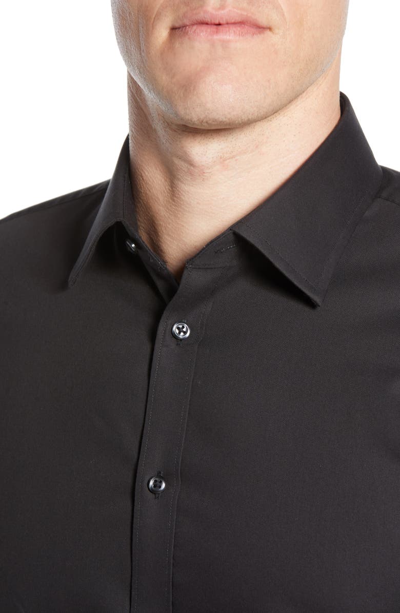 NORDSTROM MEN'S SHOP Extra Trim Fit Non-Iron Solid Dress Shirt, Alternate, color, 