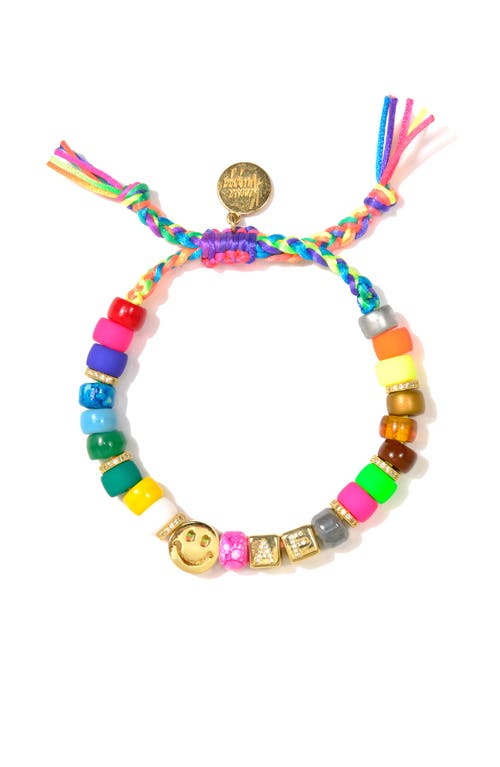Venessa Arizaga Happy Af Rainbow Bracelet In Rainbow
