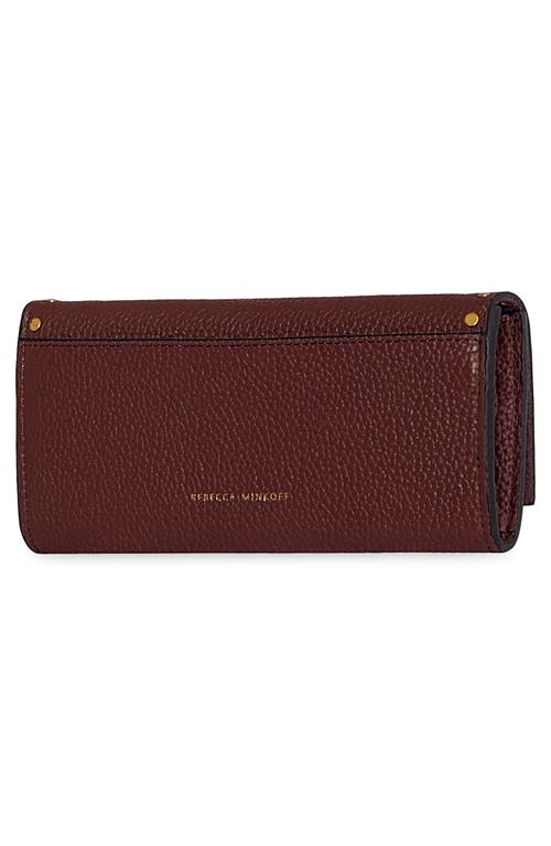 Rebecca Minkoff Darren Leather Continental Wallet In Red
