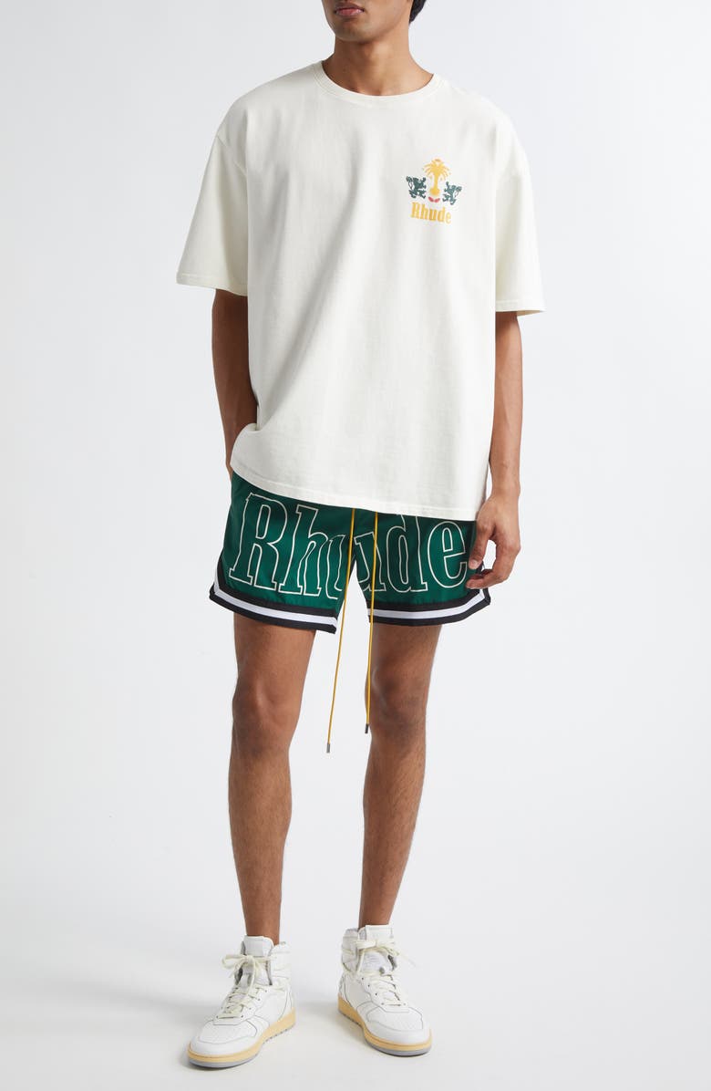 Rhude Tobacco Graphic T-Shirt, Alternate, color, 