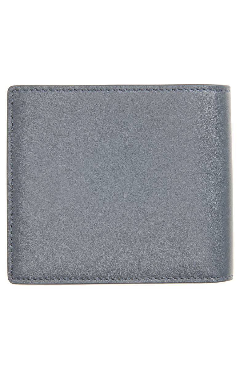 Burberry Equestrian Knight Design Leather Bilford Wallet, Alternate, color, Wave Blue