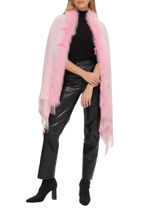 Cashmere Stole With Trim