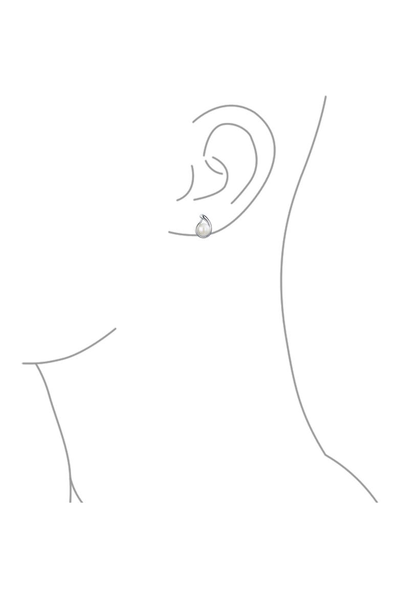 Freshwater Pearl Stud Earrings, Alternate, color, WHITE