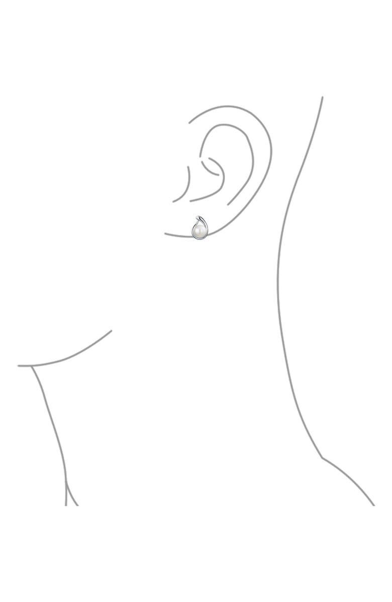 BLING JEWELRY Freshwater Pearl Stud Earrings, Alternate, color, 