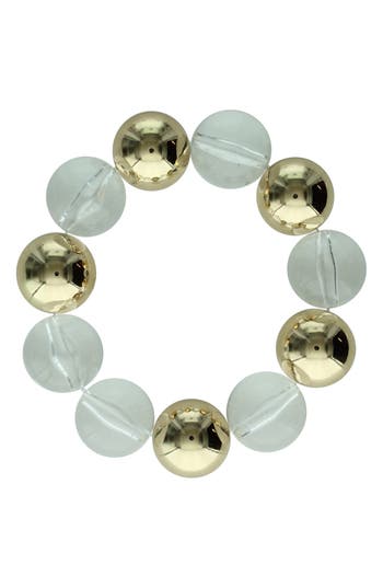 Olivia Welles Jenny Beaded Faux Pearl Bracelet In Multi