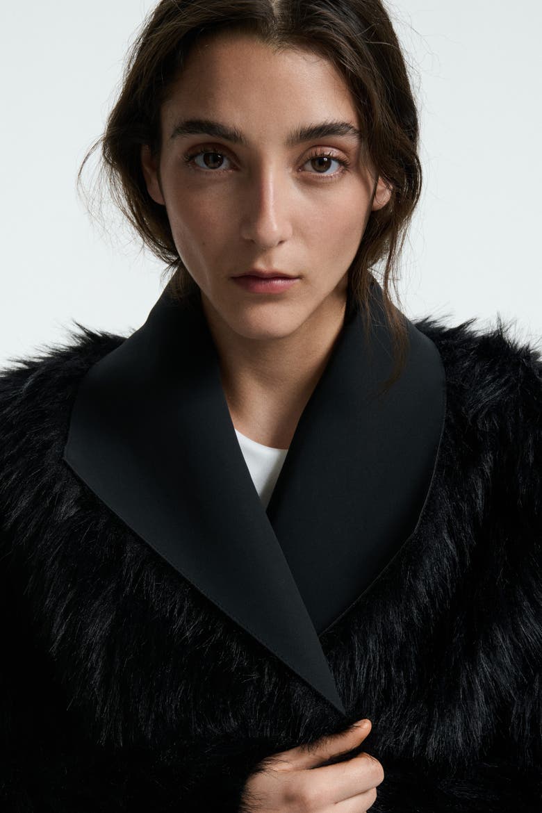 Double-faced Jacket, Alternate, color, Black