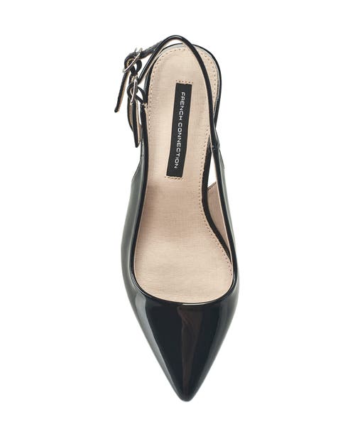 French Connection Women's Vichy Double Strap Slingback In Black