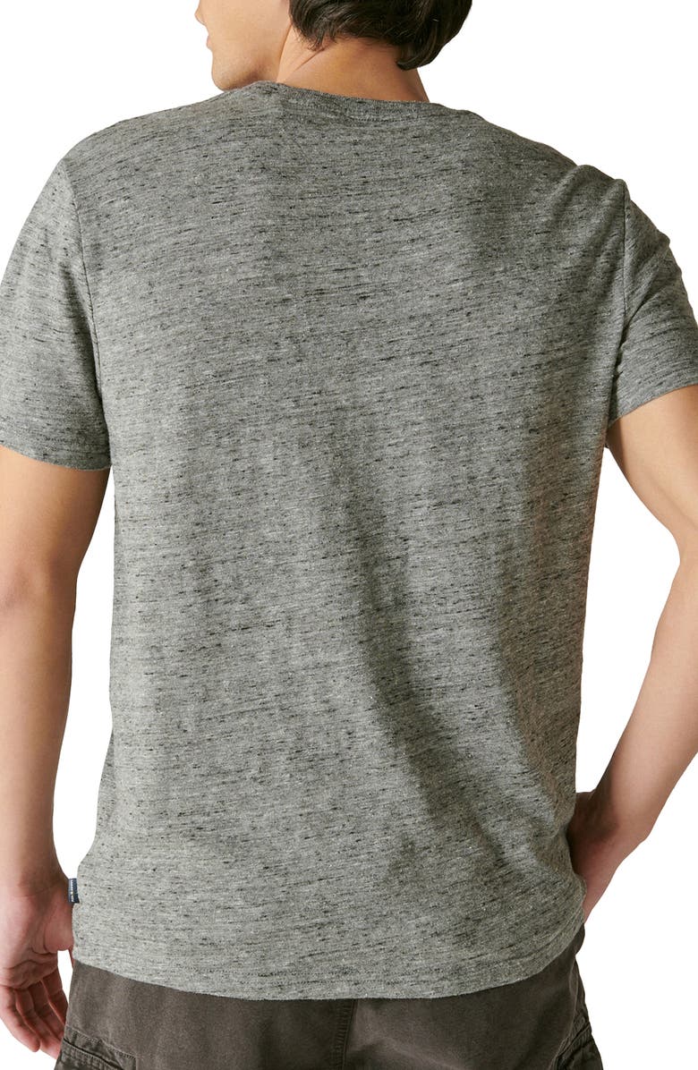 Lucky Brand Cotton Blend Pocket T-Shirt, Alternate, color, Heather Grey
