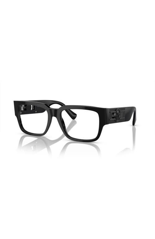 Versace 53mm Square Optical Glasses In Black
