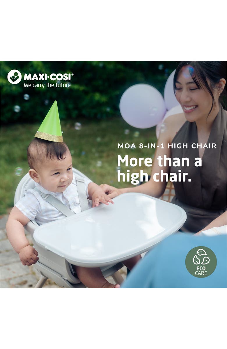 Maxi-Cosi<sup>®</sup> Moa 8-in-1 Highchair, Alternate, color, Classic Graphite