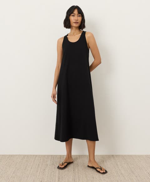 Fit & Flare Asymmetrical Dress Made with Organic Cotton