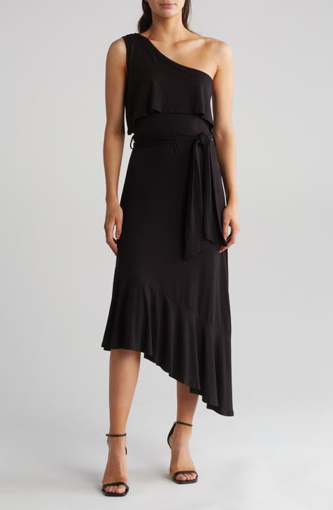 Asymmetric One-Shoulder Dress