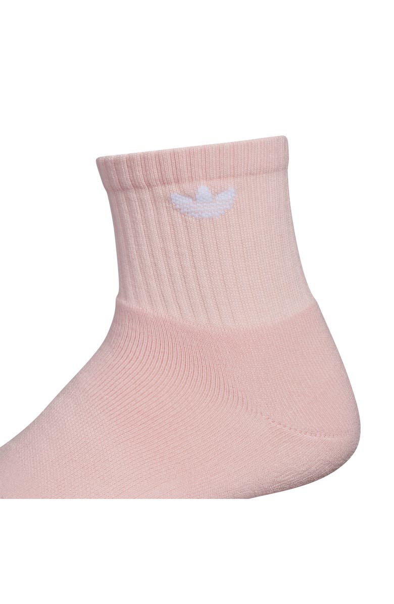 adidas Gender Inclusive Originals Assorted 6-Pack Quarter Socks, Alternate, color, Sandy Pink/ Indigo/ Khaki