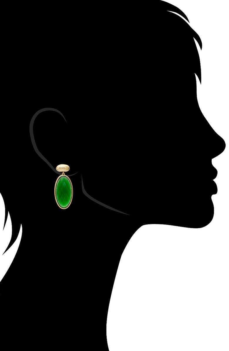 RIVKA FRIEDMAN Emerald Drop Earrings, Alternate, color, Emerald