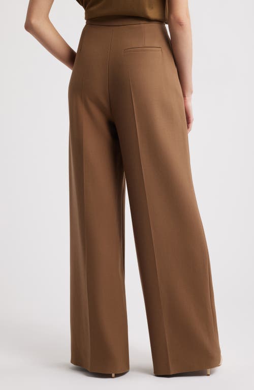 Hugo Boss Boss Tupita Sailor Wide Leg Pants In Teak