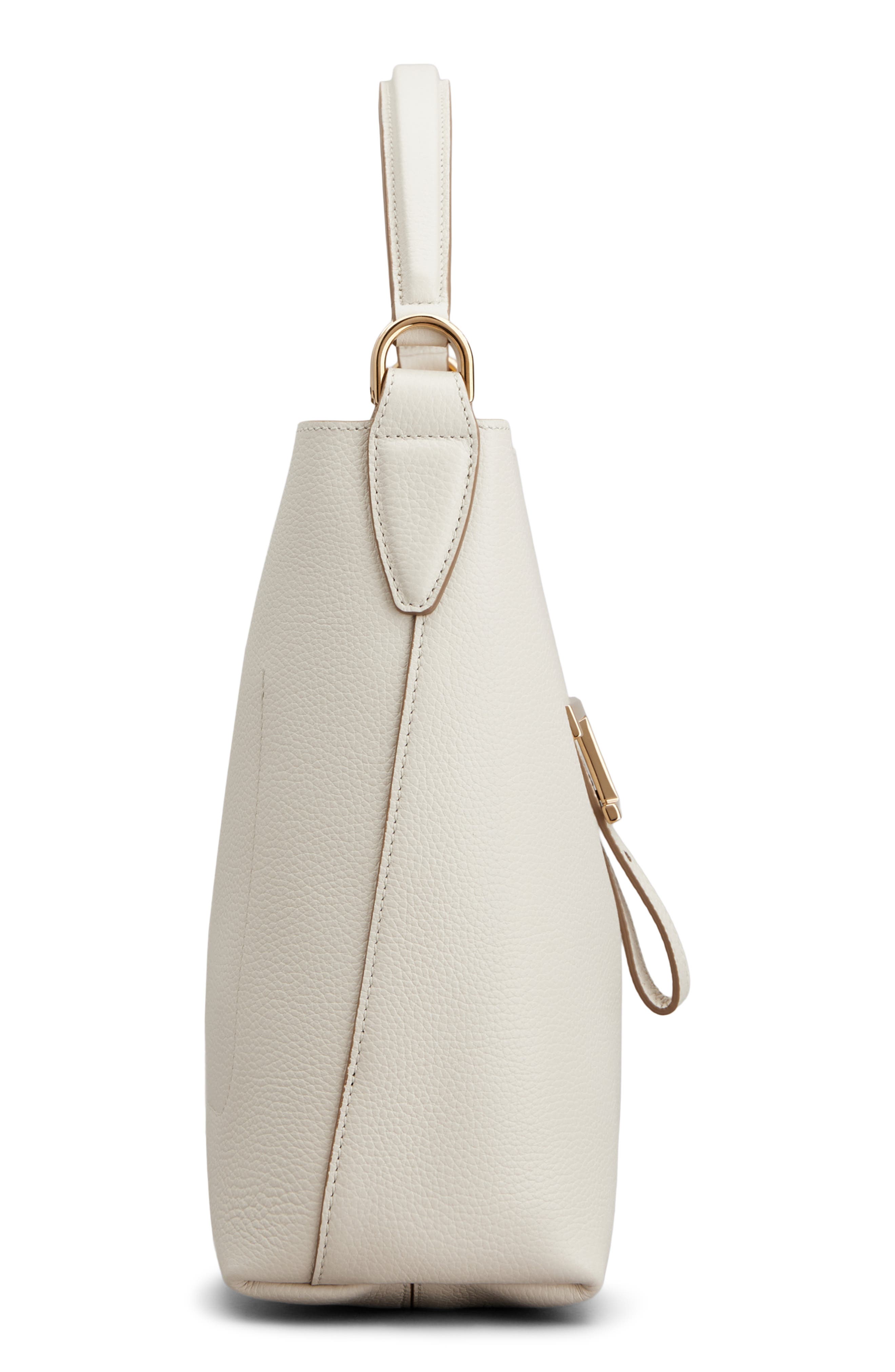 Tod's Mini T Timeless Bucket Bag, Alternate, color, Bianco Calce