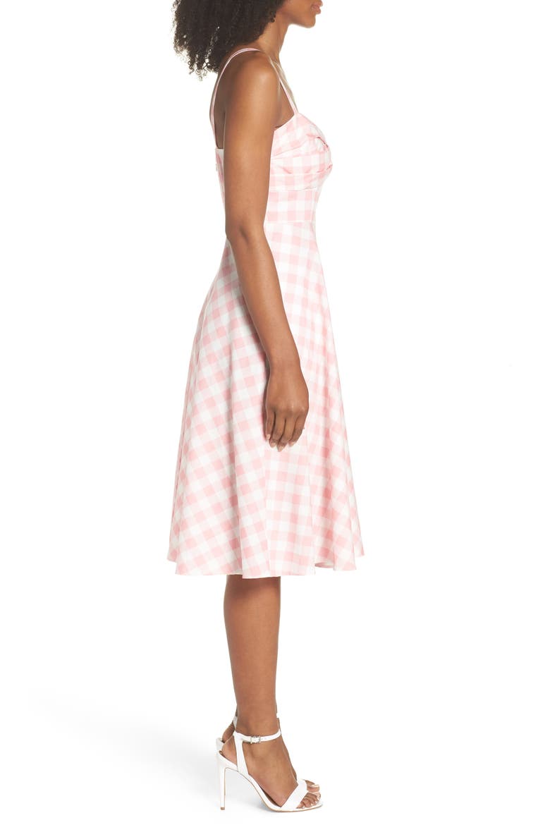 Bow Front Cotton Sundress, Alternate, color, BLUSH