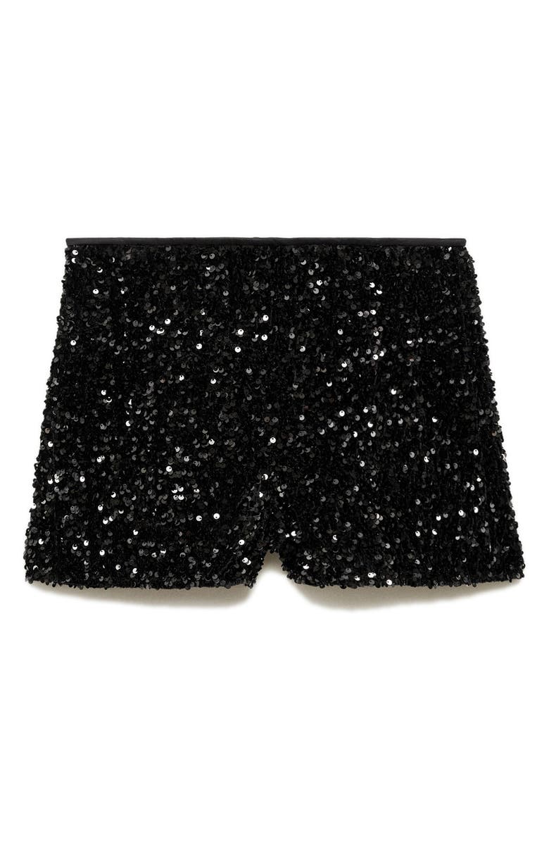 MANGO Xturner Sequin Shorts, Alternate, color, 