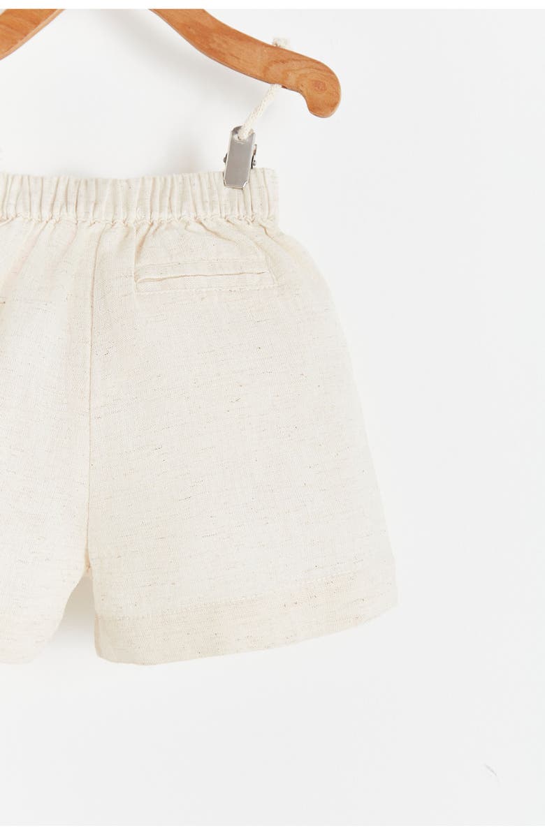 Babycottons Premium Cotton Linen Short for Infant, Alternate, color, Ivory