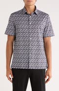 Bugatchi Milo OoohCotton® Short Sleeve Button-Up Shirt