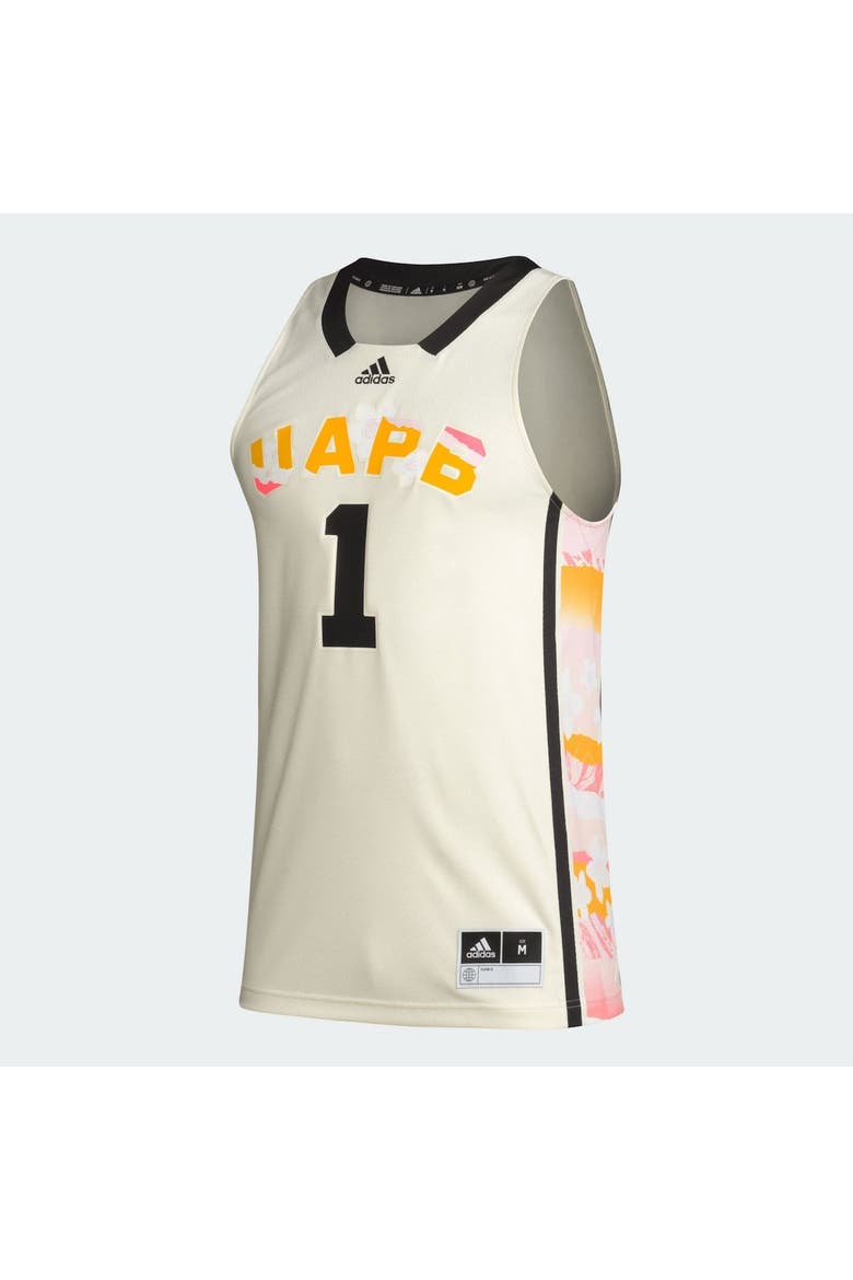 Men's adidas #1 Khaki Arkansas Pine Bluff Golden Lions Honoring Black Excellence Basketball Jersey, Alternate, color, Khaki