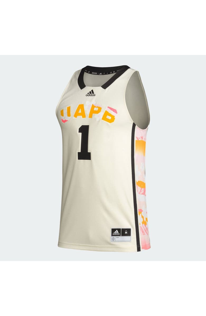 adidas Men's adidas #1 Khaki Arkansas Pine Bluff Golden Lions Honoring Black Excellence Basketball Jersey, Alternate, color, Khaki