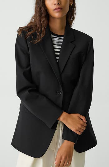 Traceable Wool Slim Blazer