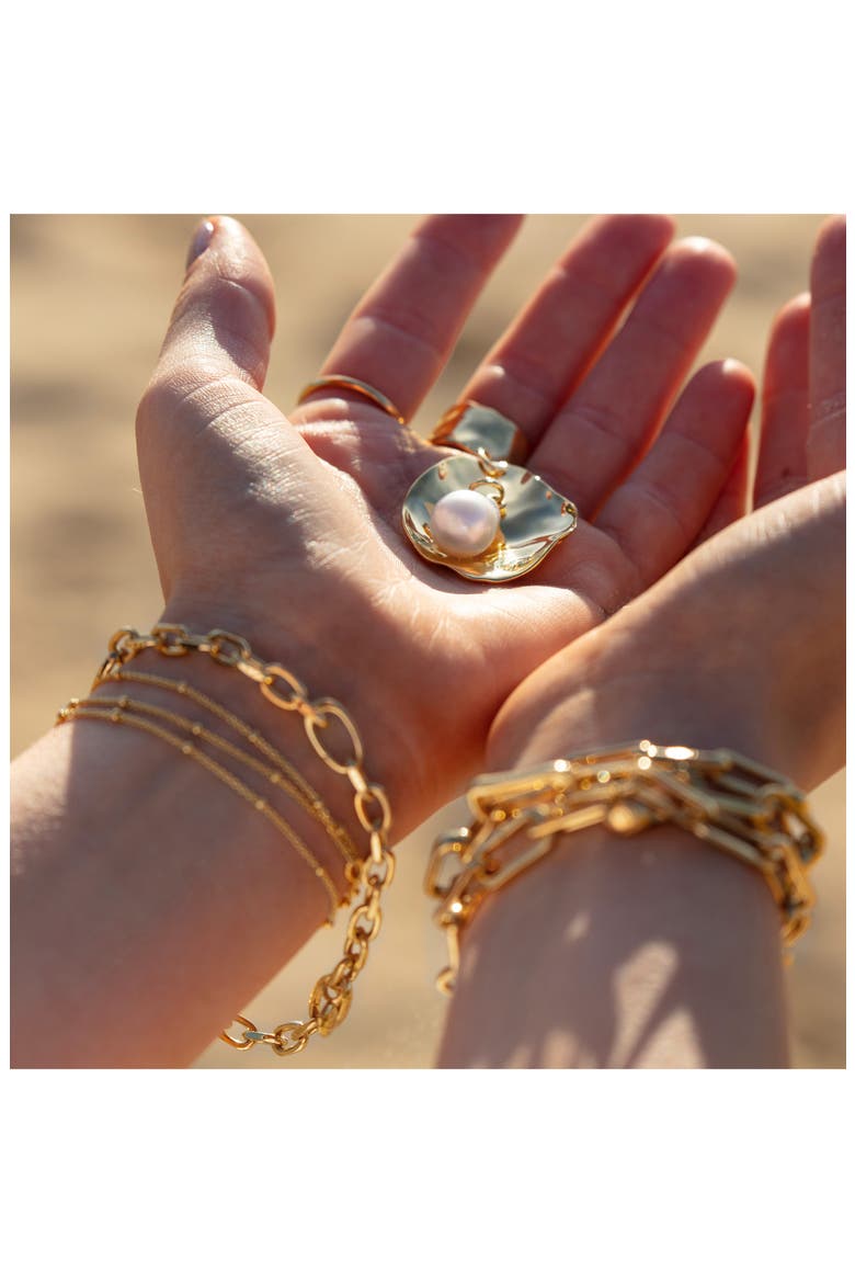 Alta Capture Mini Link Bracelet, Alternate, color, YELLOW GOLD