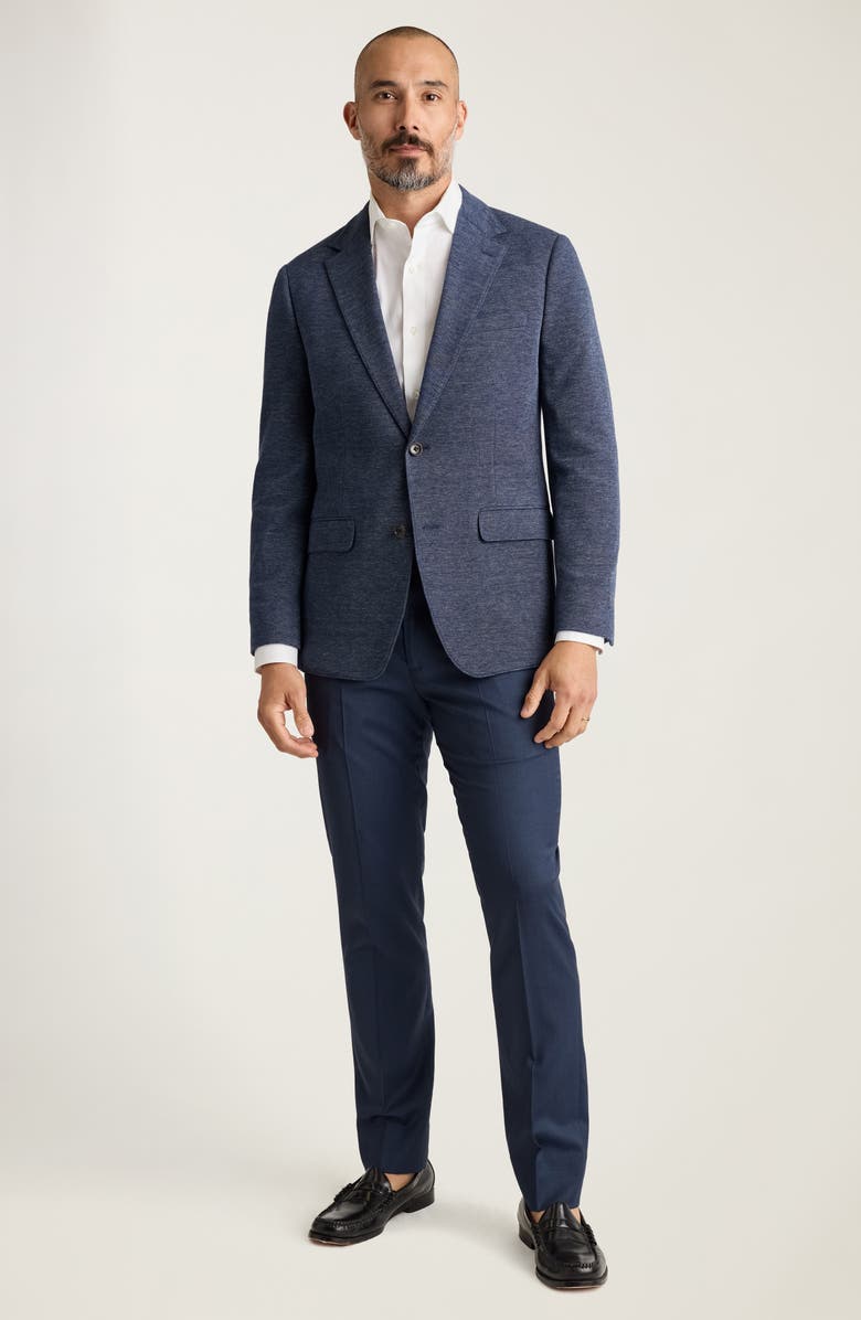 Bonobos Jetsetter Slim Fit Stretch Wool Dress Pants, Alternate, color, Light Navy