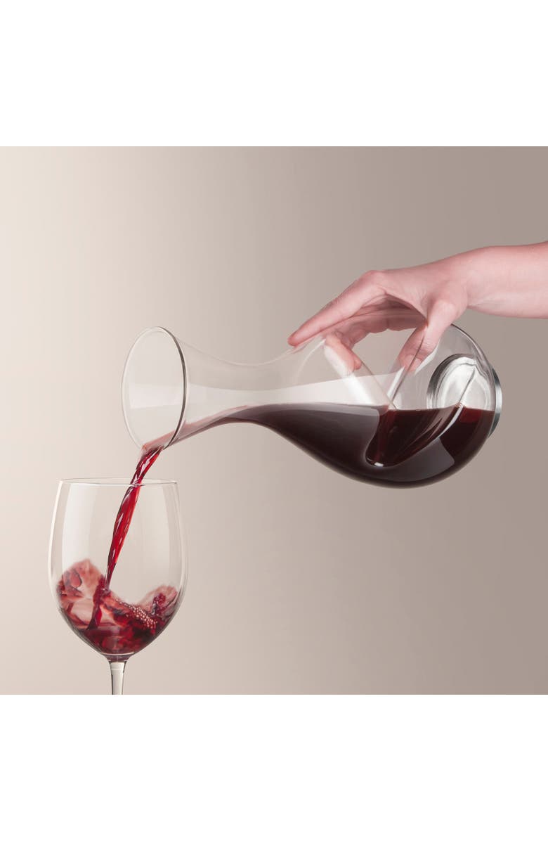 FINAL TOUCH L'Grand Conundrum Aerator Decanter, Alternate, color, Clear