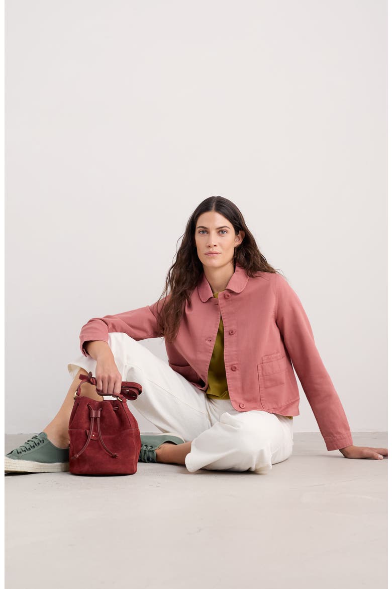 Coombe Lane Organic Cotton Chore Jacket, Alternate, color, DUSTY ROSE