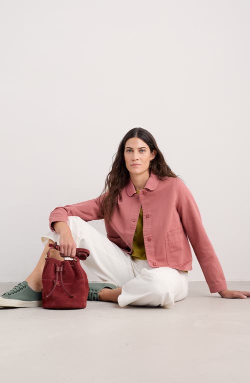 Seasalt Cornwall Coombe Lane Organic Cotton Chore Jacket In Pink