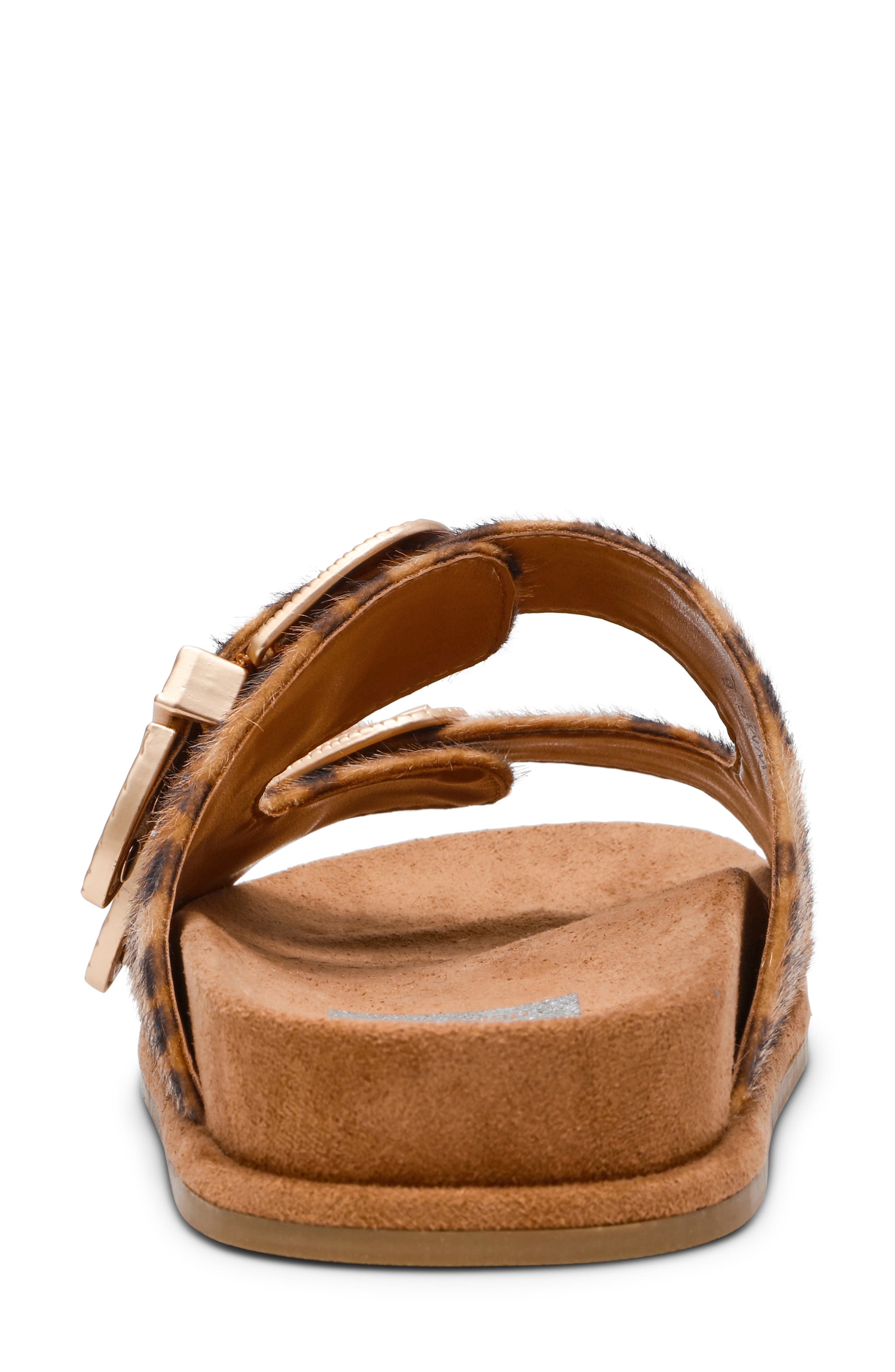 DV by Dolce Vita Percy Slide Sandal, Alternate, color, Leopard Faux Calf Hair