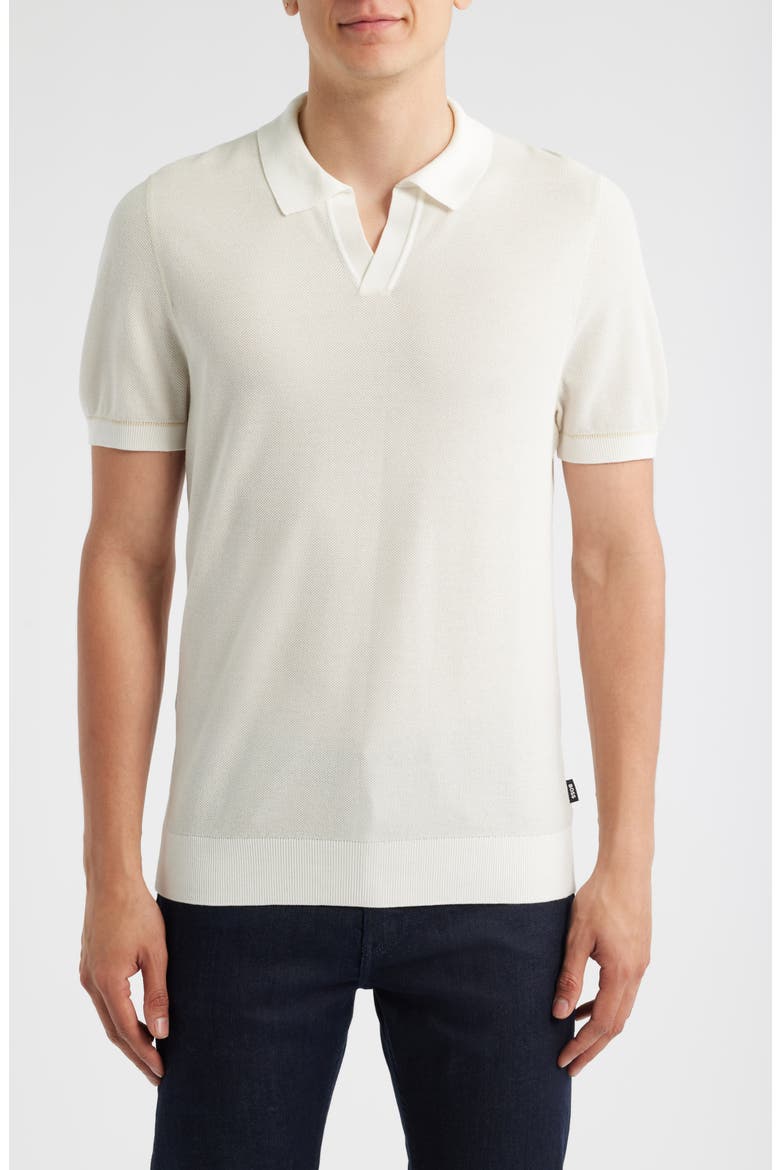 Jianluca Johnny Collar Polo, Main, color, WHITE