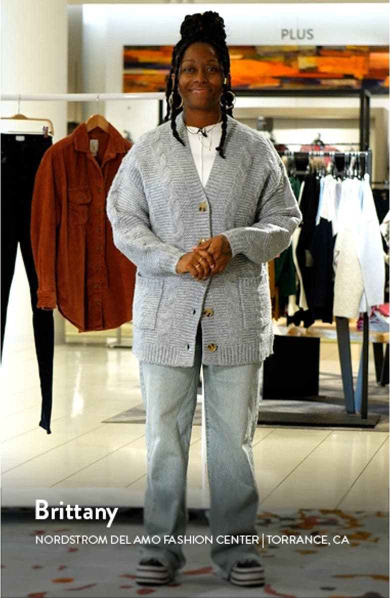 V-Neck Oversize Cardigan, sales video thumbnail