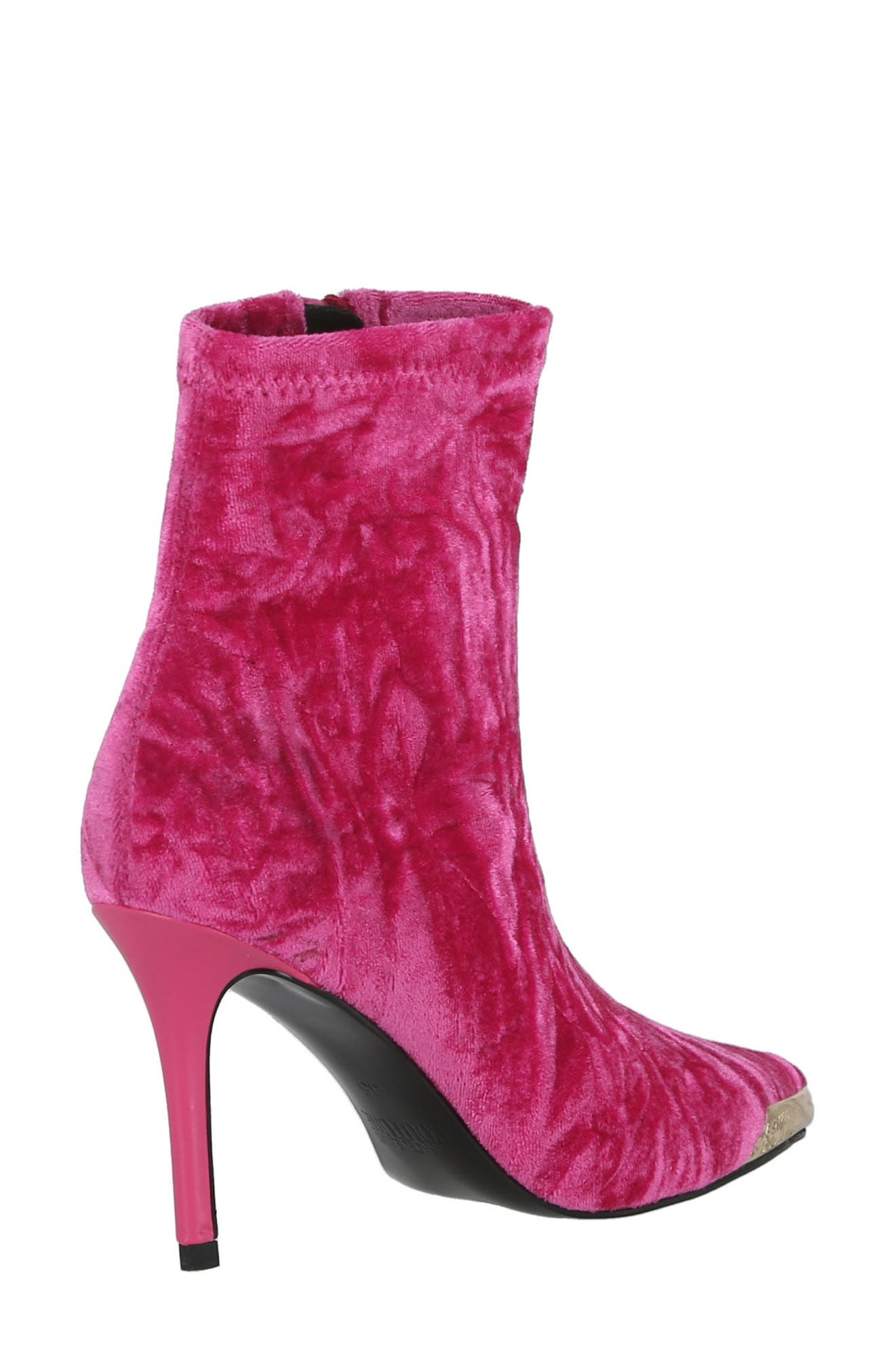 Versace Jeans Pointed Cap Toe Bootie, Alternate, color, 