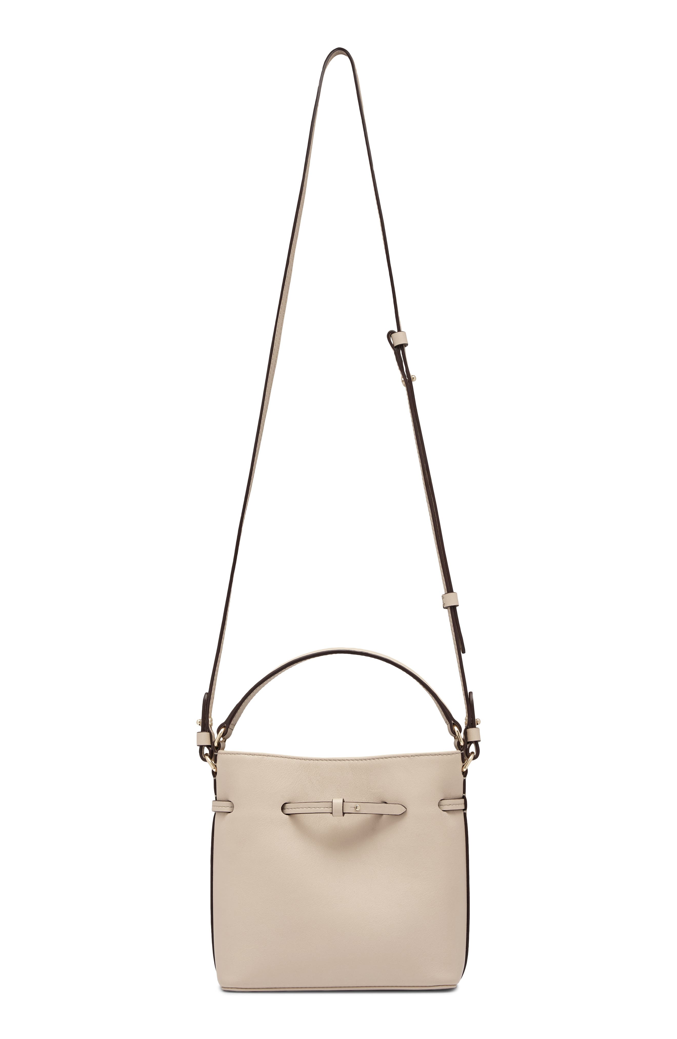 Mini Corda Leather Bucket Bag, Alternate, color, OAT