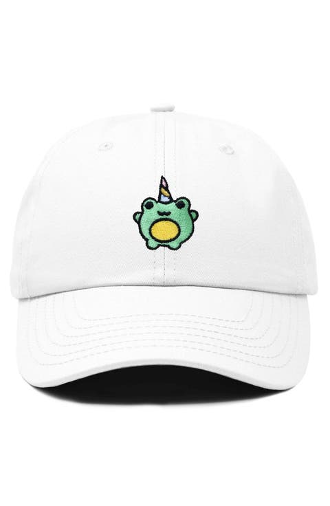 Froggy Unicorn Embroidered Cap