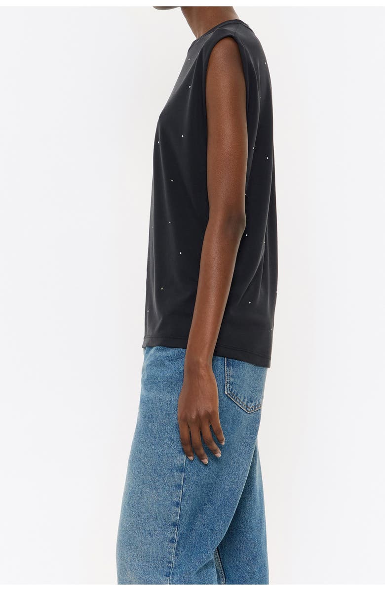 Bimba y Lola Stones T-Shirt, Alternate, color, Washed Black