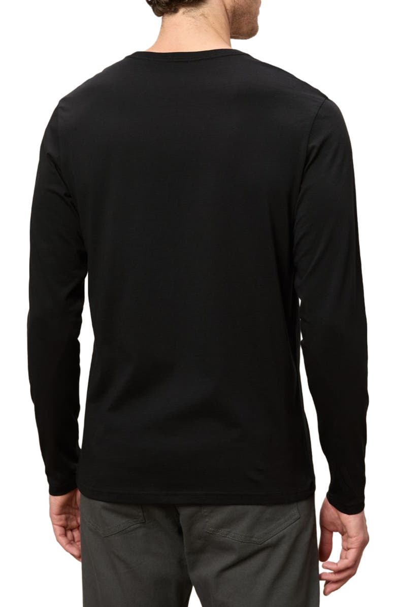 Pact Organic Cotton Men's Softspun Essential Crewneck Long Sleeve Tee, Alternate, color, Black