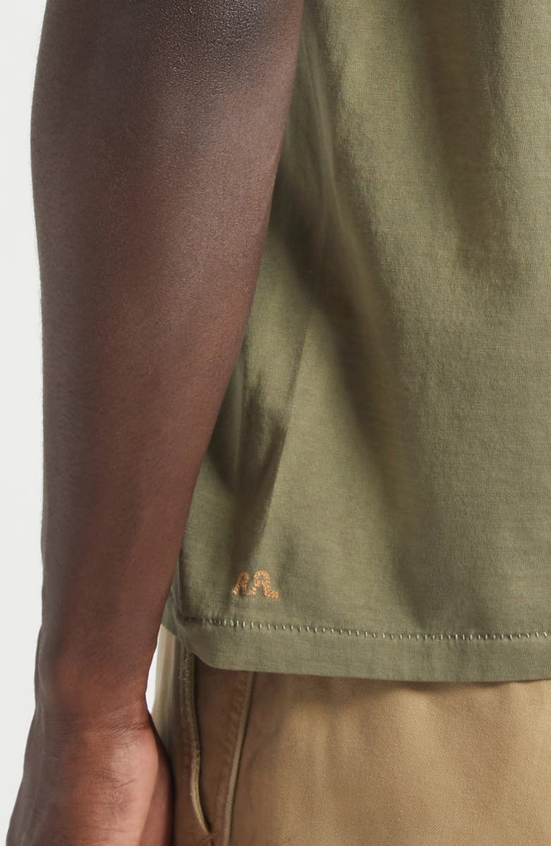 Double RL Garment Dye Pocket T-Shirt, Alternate, color, Valley Moss