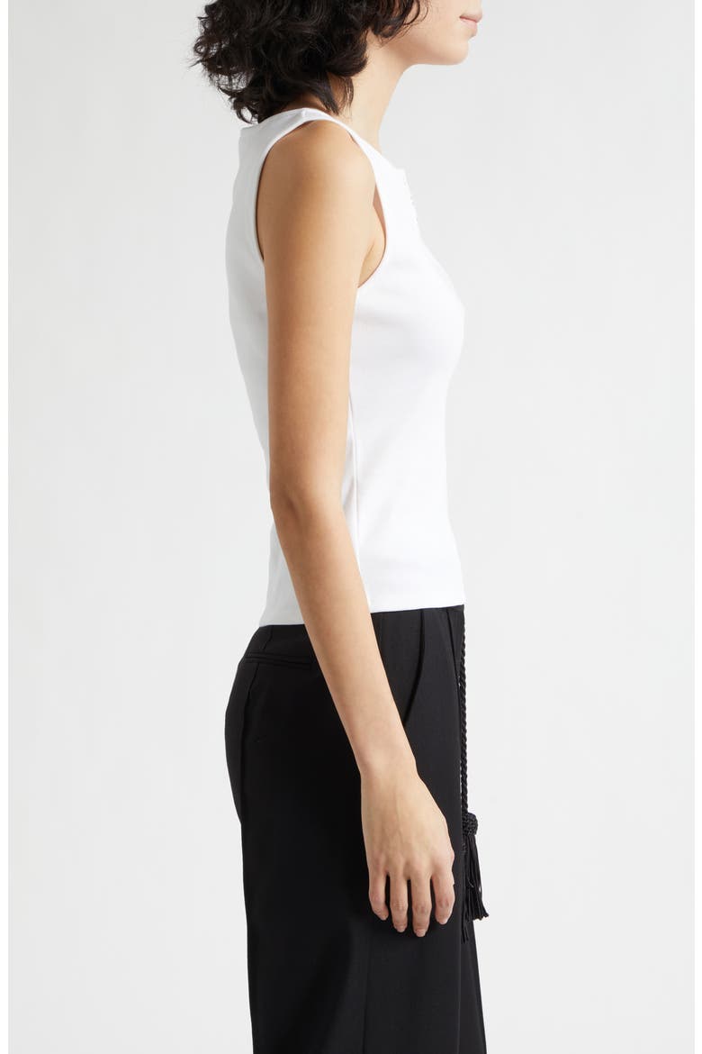 Henley Cotton Tank, Alternate, color, IVORY