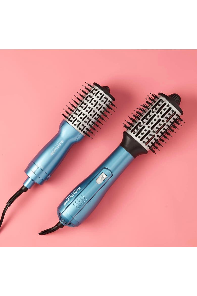 Nano Titanium Compact Hot Air Brush, Alternate, color, Blue