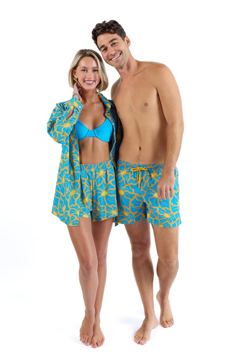 Kenny Flowers The 1979 - Ladies Resort Shorts, Alternate, color, Teal