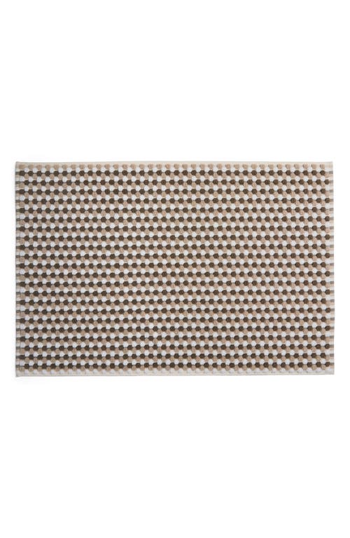 Parachute Mosaic Organic Cotton Bath Mat In Brown