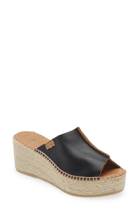 Ivonne Espadrille Platform Wedge Slide Sandal (Women)