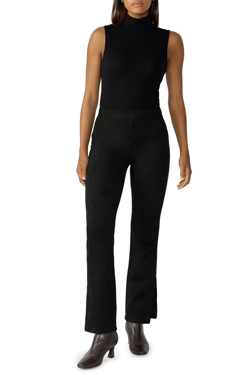 Sanctuary Abbey Slit Hem Faux Suede Pants, Alternate, color, 