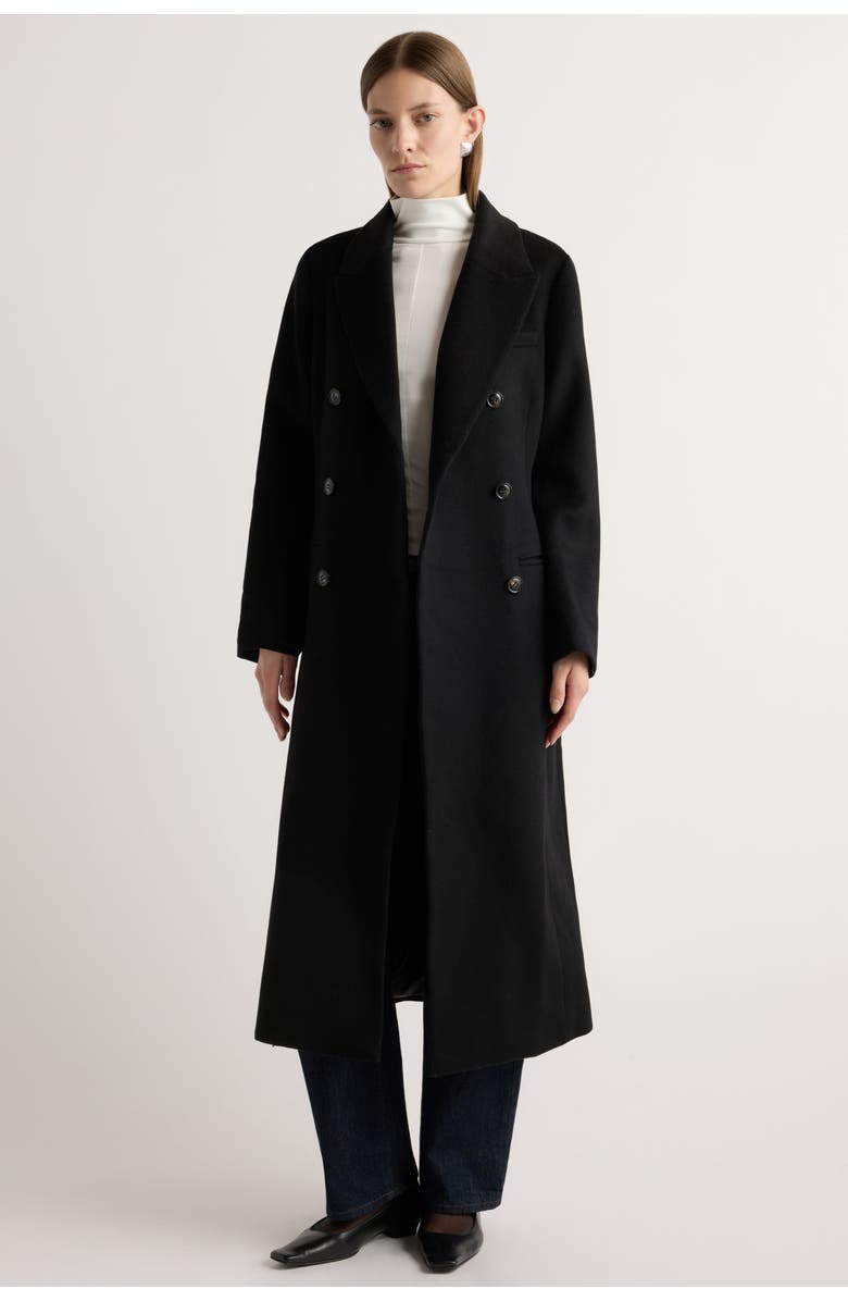 Modern Citizen Ravenna Wool-Blend Maxi Coat, Alternate, color, Black