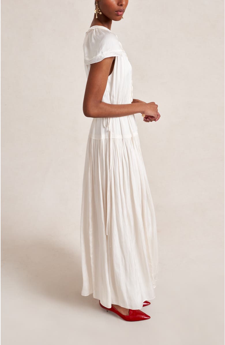 La Ligne Sienna Dress, Alternate, color, Ivory