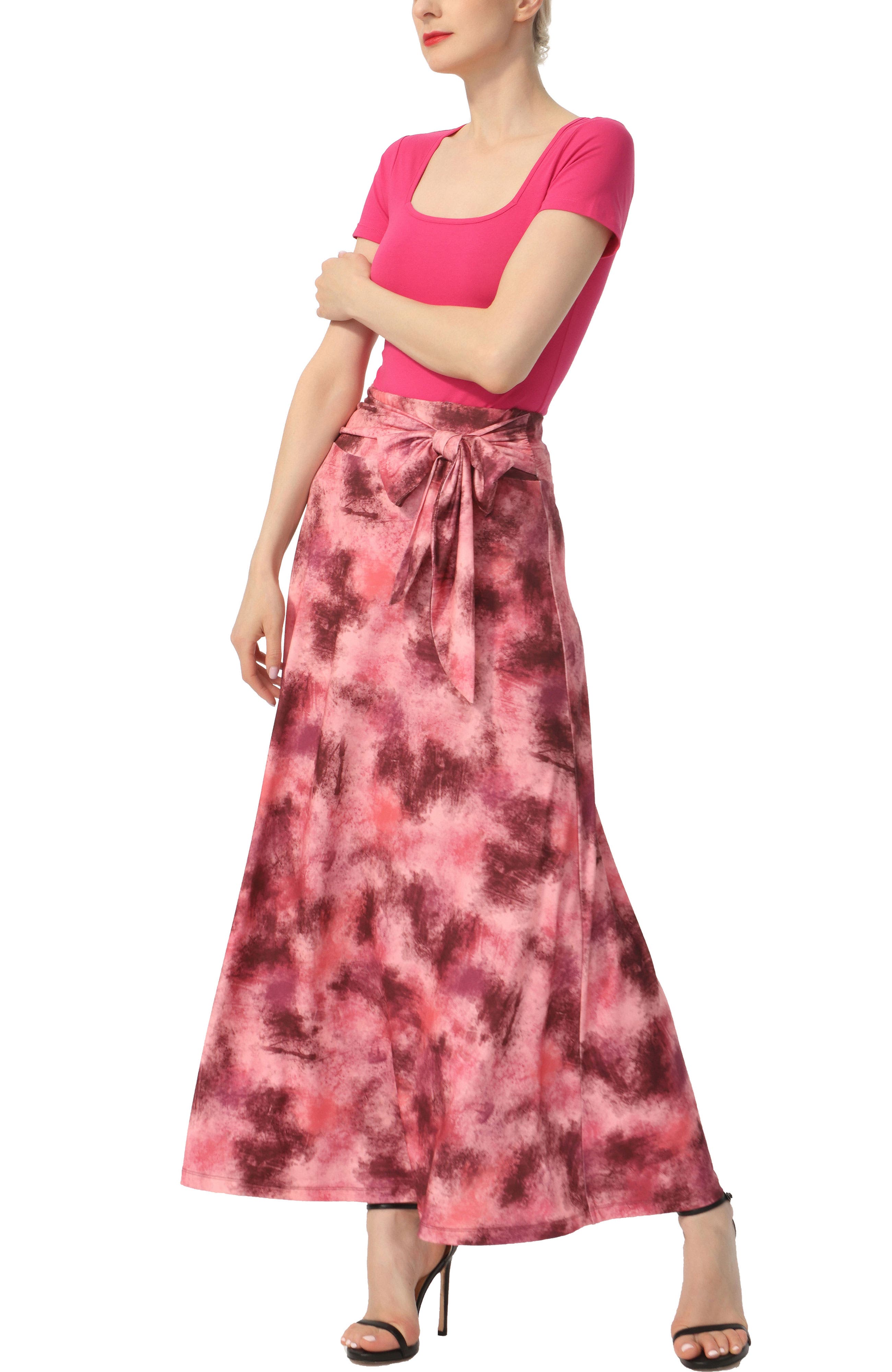 Women's Belted Maxi Skirt - image 4